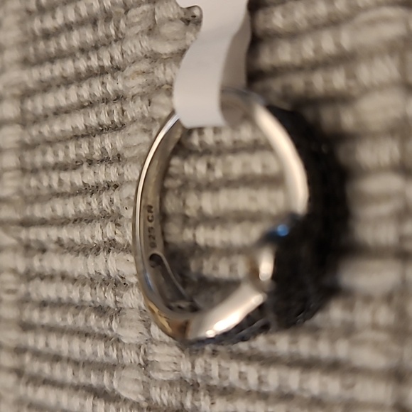 Real Black Spinel and Sterling Ring and Bracelet Set - Picture 7 of 8